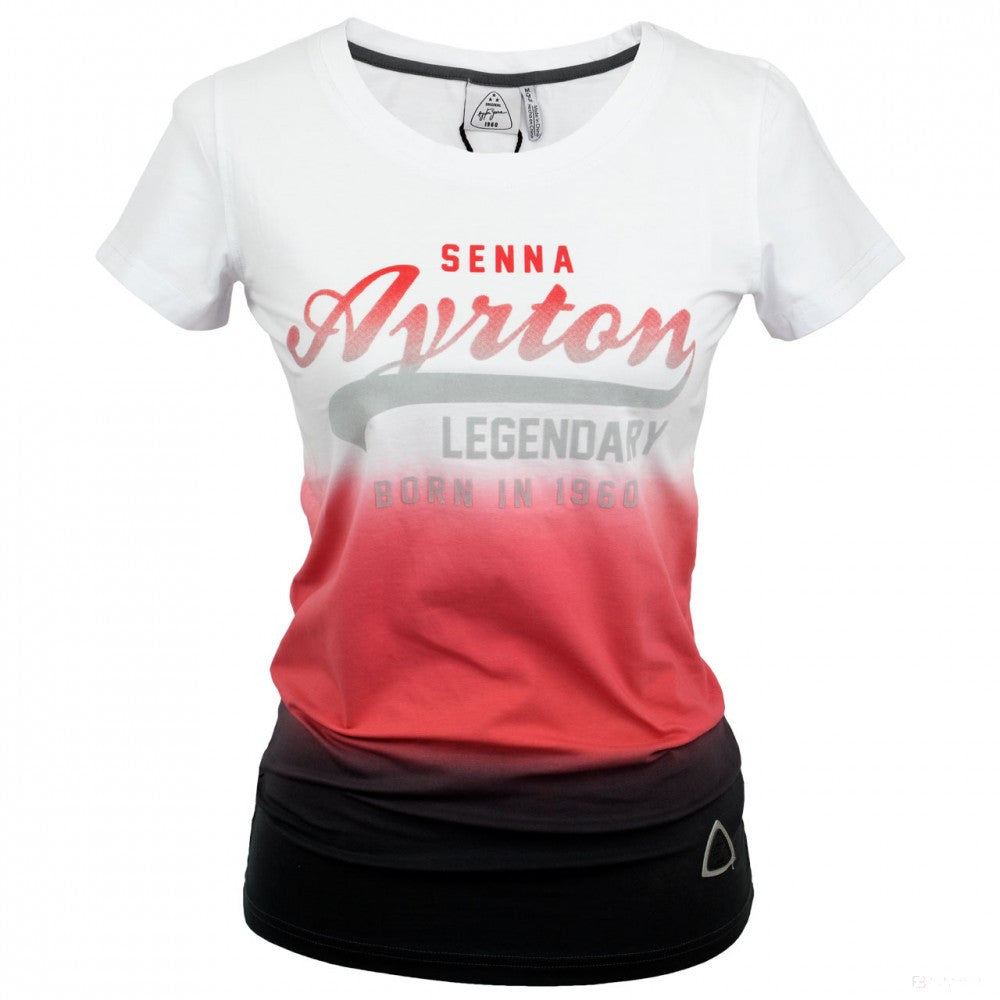 Dámské tričko Ayrton Senna, Vintage3 Women, White, 2018