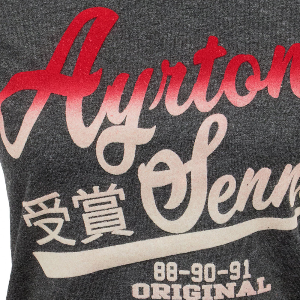 Dámské tričko Ayrton Senna, Vintage, Grey, 2020