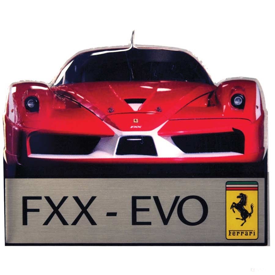 Magnet na lednici Ferrari, FXX EVO, červená, 2019
