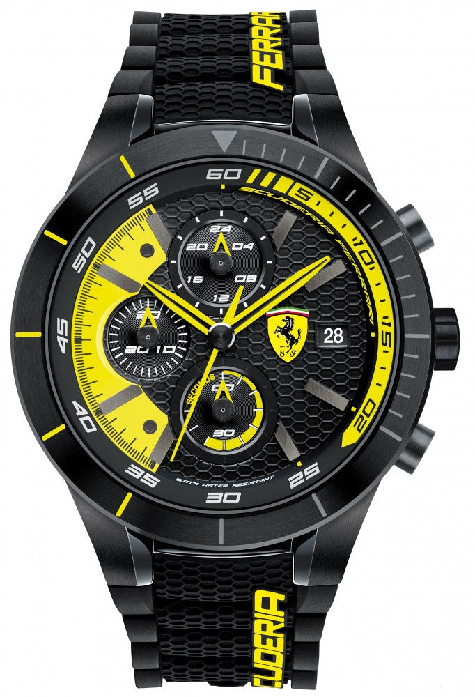 Ferrari hodinky, pánské Redrev EVO, černo-žluté, 2019