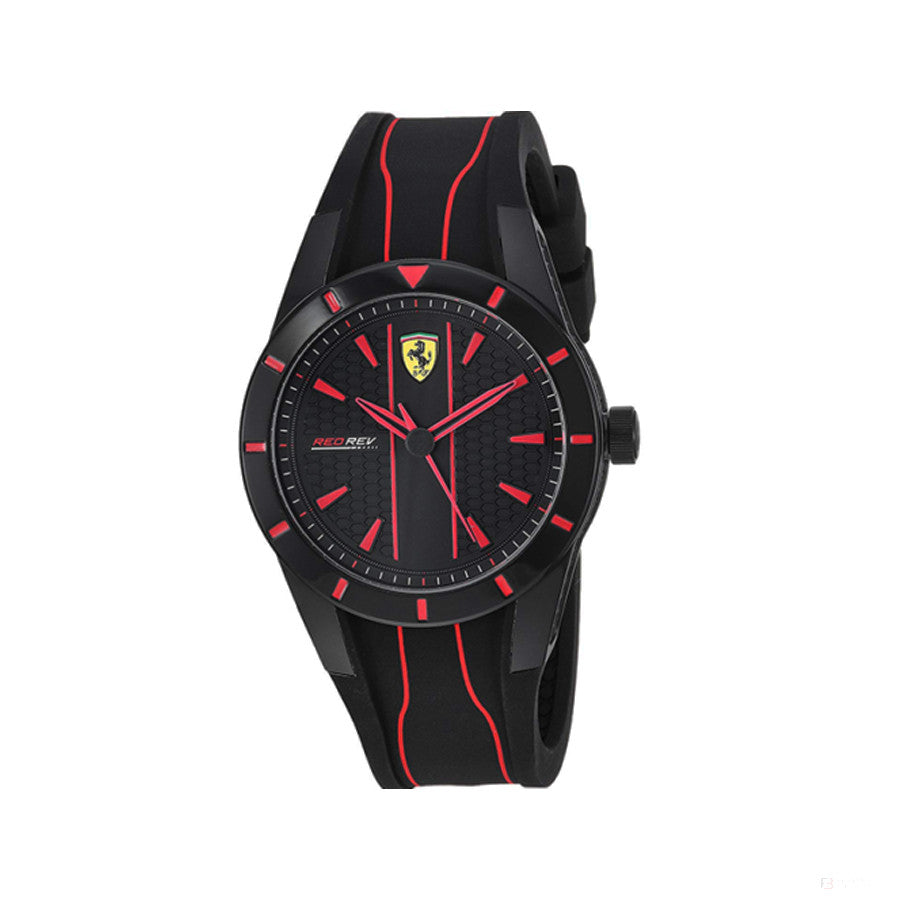 Ferrari Watch, Redrev Quartz pánské, černo-červené, 2019