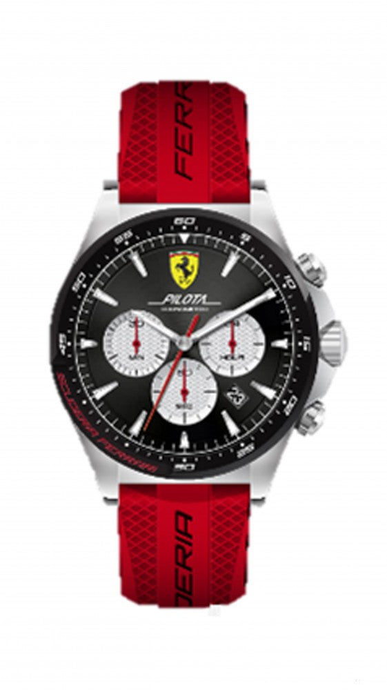 Ferrari Watch, Pilota Chrono Pánské, černo-červené, 2019