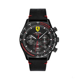 Ferrari Watch, Pilota EVO Chrono Mens, 44 mm, Black, 2020 - FansBRANDS®