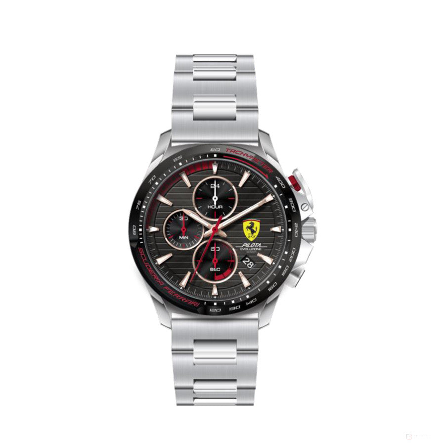 Scuderia Ferrari Watch Chrono Black Textured, 44Mm - FansBRANDS®