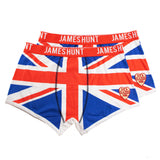 Spodní prádlo James Hunt, boxerky Union Jack – Double Pack, modrá, 2021 - FansBRANDS®