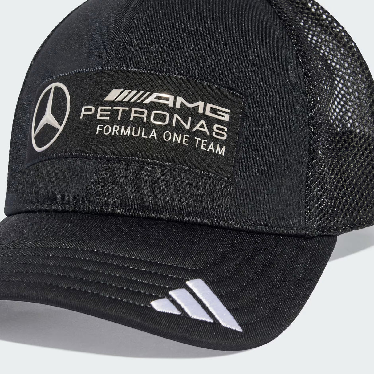 Mercedes nákladní čepice, velké logo, bílá/černá 🔥