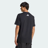 Mercedes póló, Dna, grafické, adidas, černé, 2026