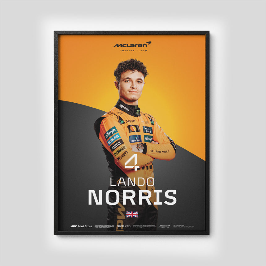 F1 Print – Lando Norris plakát (A3 velikost)