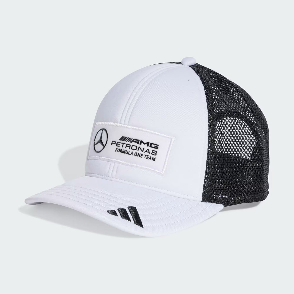 Mercedes nákladní čepice, dlouhé logo, bílá 🔥
