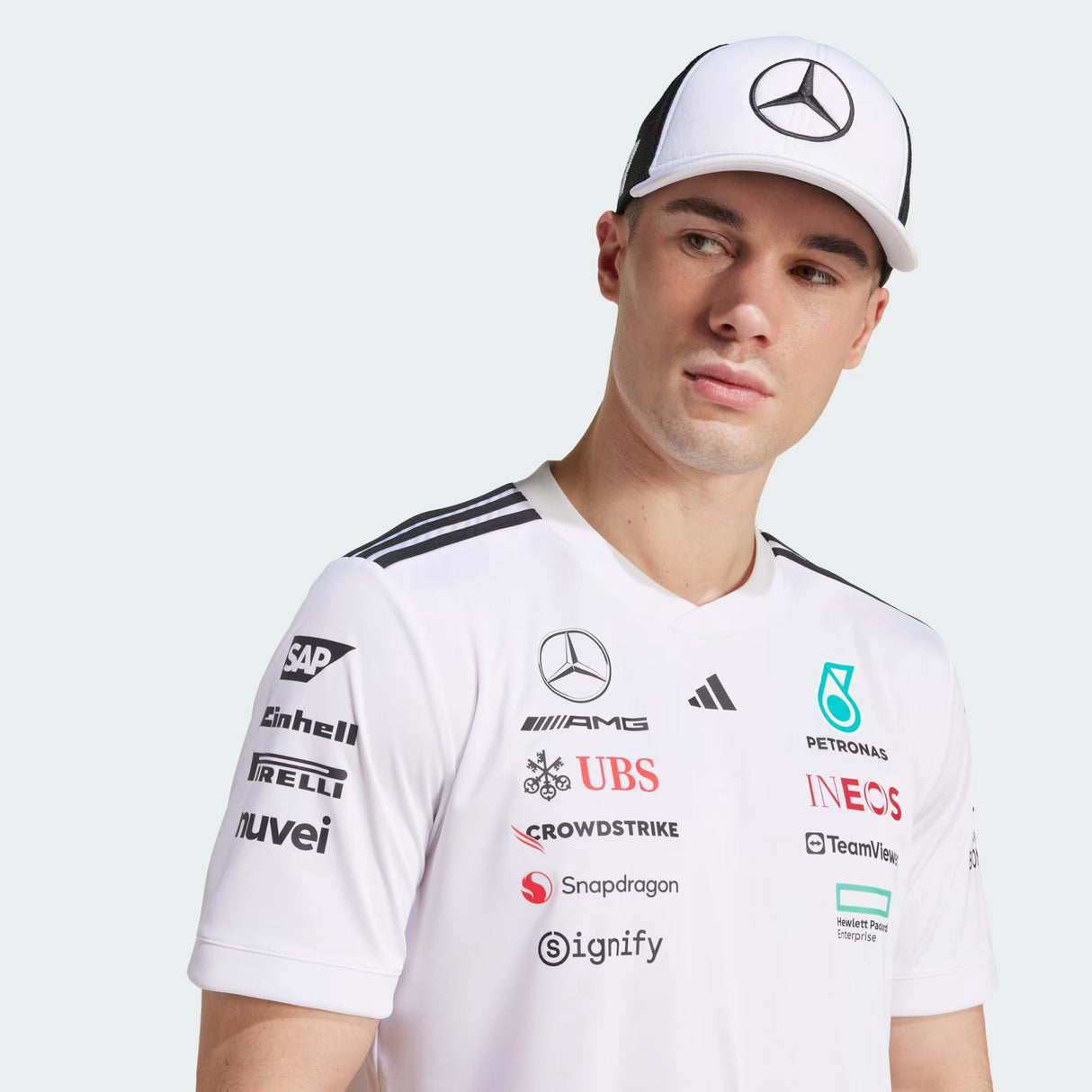 Mercedes nákladní čepice, kompletní logo, černá 🔥