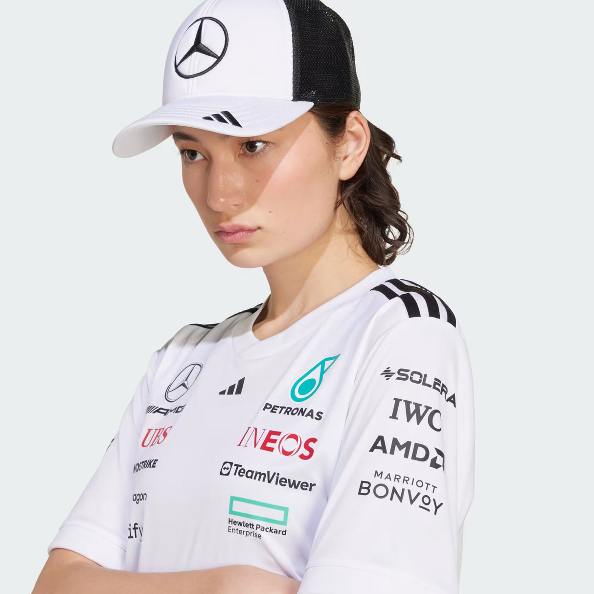 Mercedes nákladní čepice, kompletní logo, černá 🔥