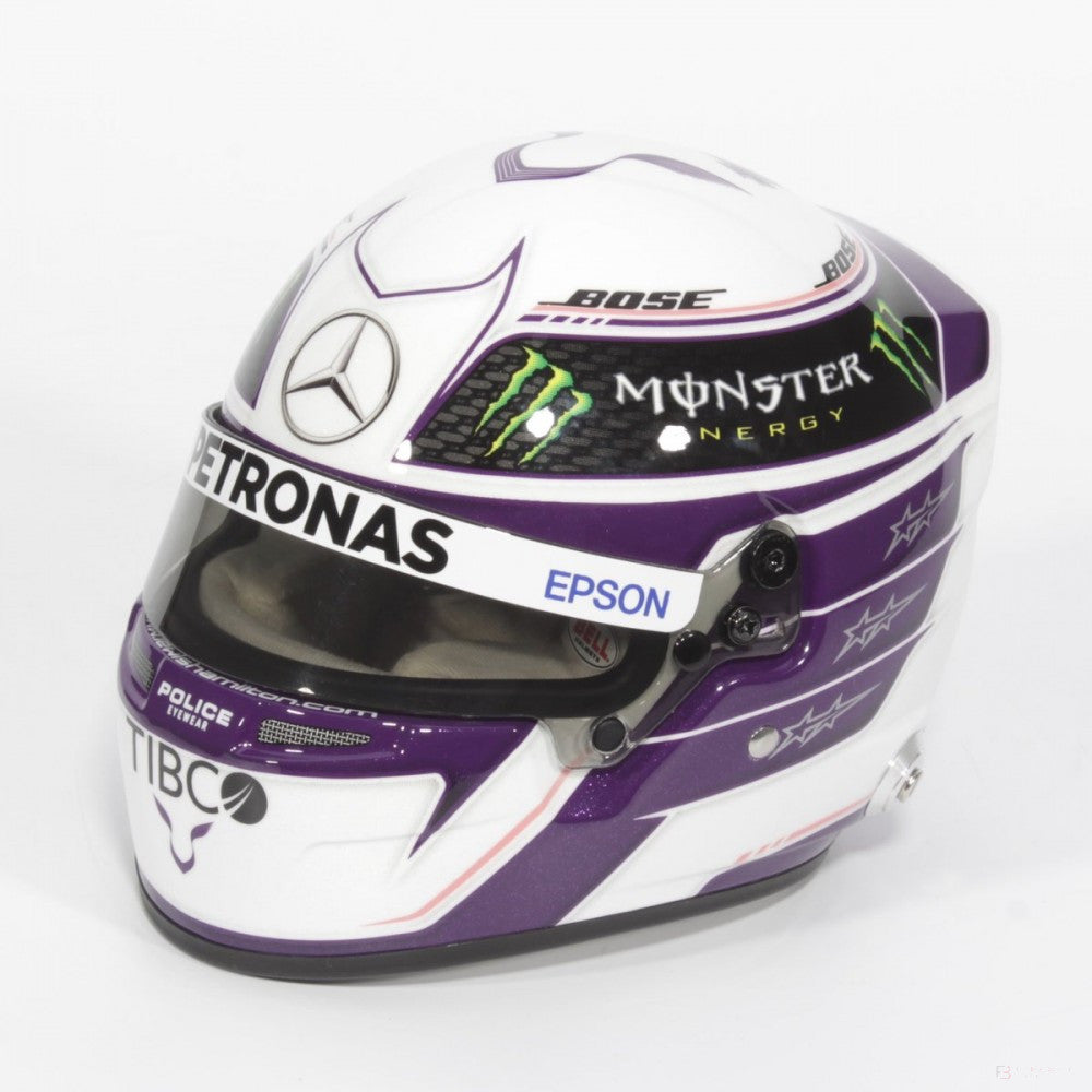 Lewis Hamilton Mini Helmet, Lewis Hamilton 2020 Silverstone, měřítko 1:2, 2020