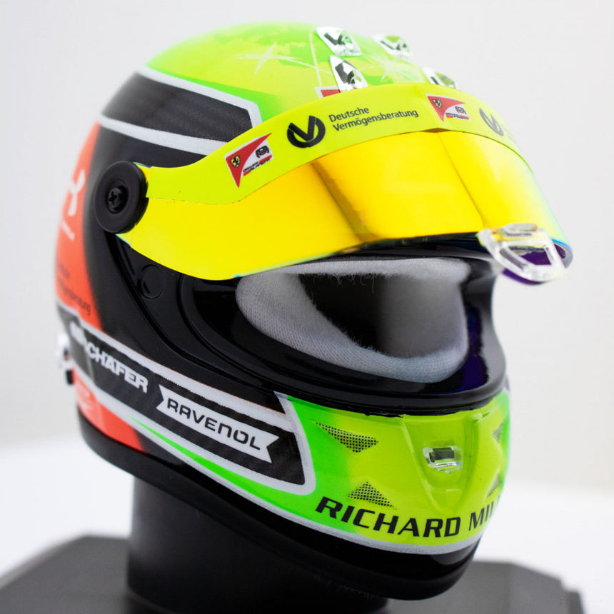 Mini přilba Mick Schumacher v měřítku 1:4, zelená, 2020 - FansBRANDS®