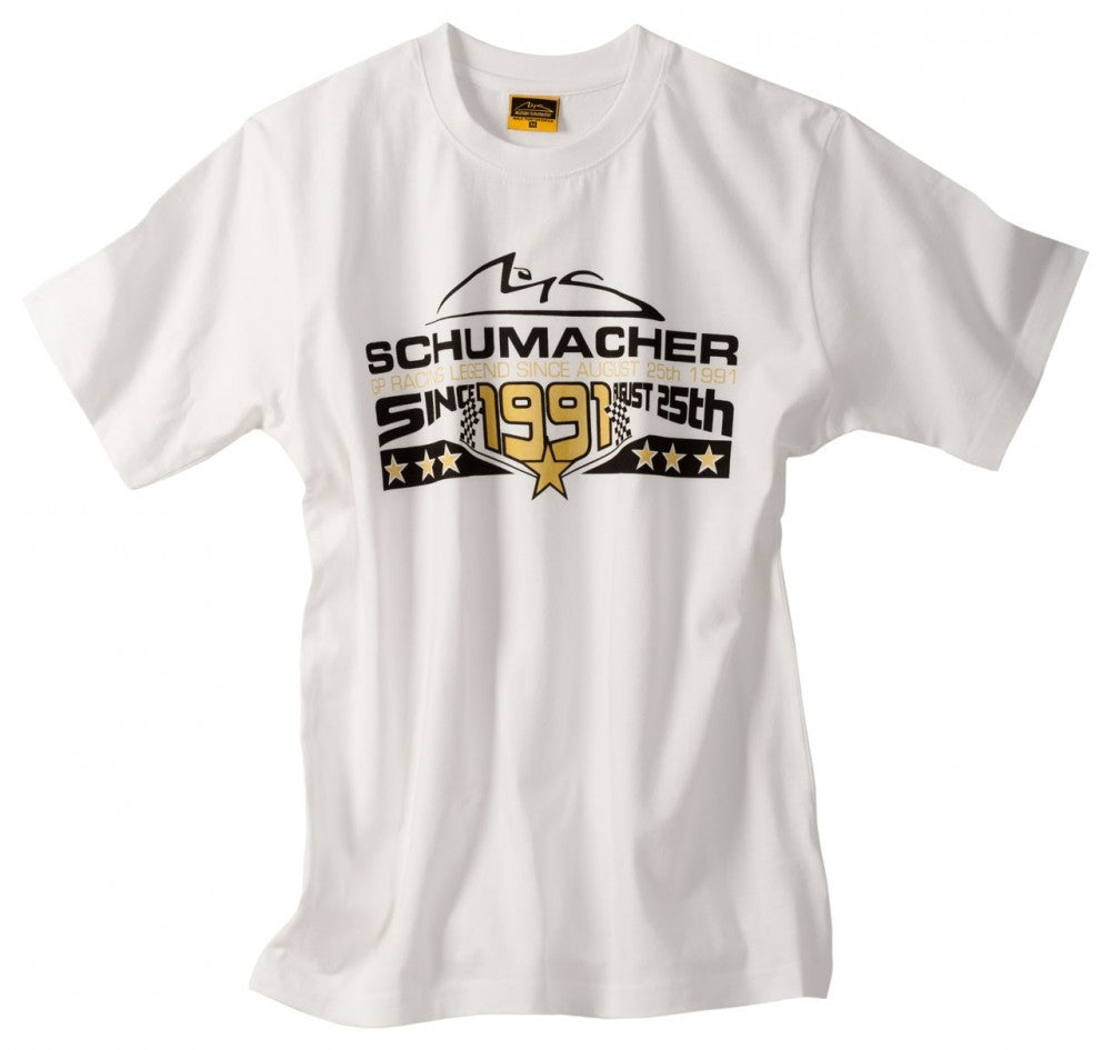 Tričko Michael Schumacher, kulatý výstřih, bílé, 2015 - FansBRANDS®