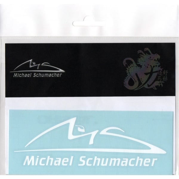 Samolepka Michaela Schumachera, samolepka s logem, bílá, 2015