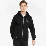 BMW sweatshirt, Puma BMW MMS zip, black, 2021