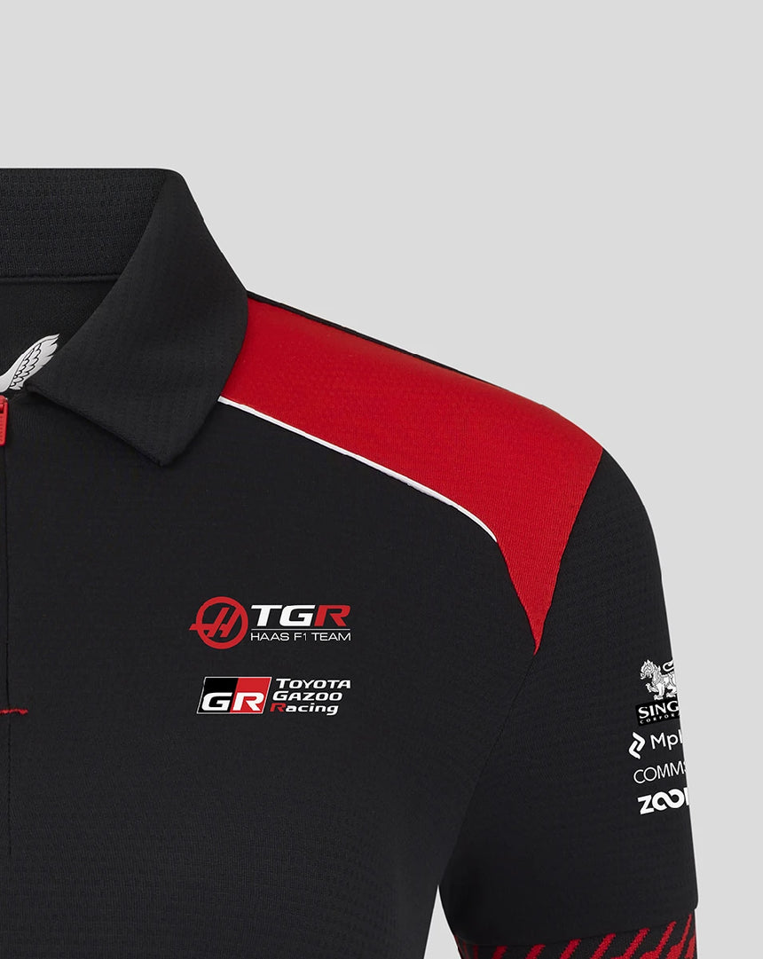 Haas F1 polo pro ženy, černé