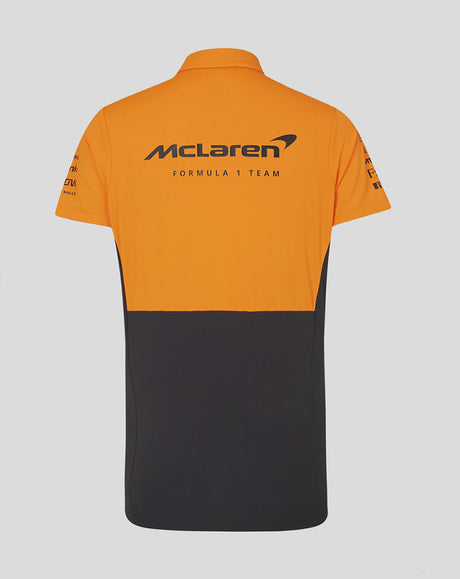 McLaren tričko s límečkem, Castore, týmové, dámské, oranžový, 2024 - FansBRANDS®