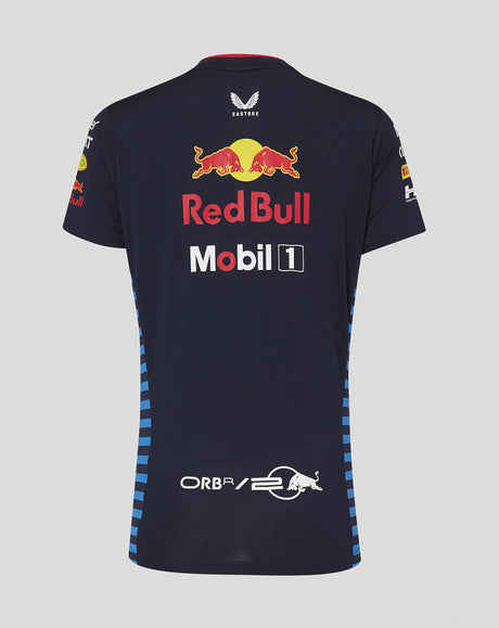Red Bull tričko, Castore, týmové, dámské, modrá, 2024