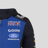 Red Bull dětská mikina s kapucí na zip po celé délce, modrá