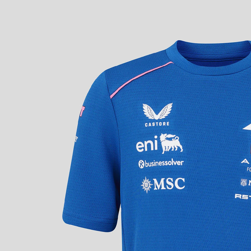 Alpine dětské tričko – týmové, modré, 2026