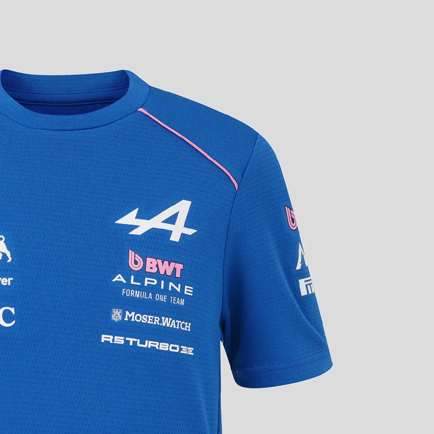 Alpine dětské tričko – týmové, modré, 2026
