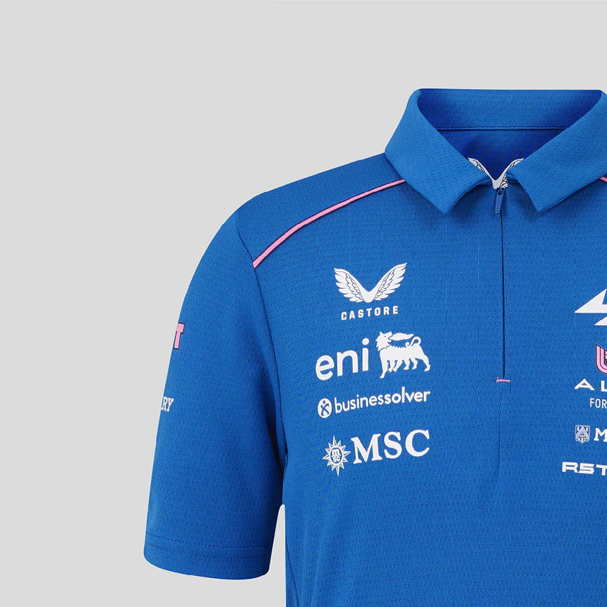 Alpine polo pro děti, modrá, tým Alpine F1, 2026