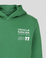Red Bull Racing sweatshirt, hooded, Sergio Perez, OP3, kids, green - FansBRANDS®