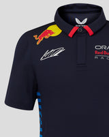 Red Bull tričko s límečkem, Castore, Max Verstappen, dětské, modrá - FansBRANDS®