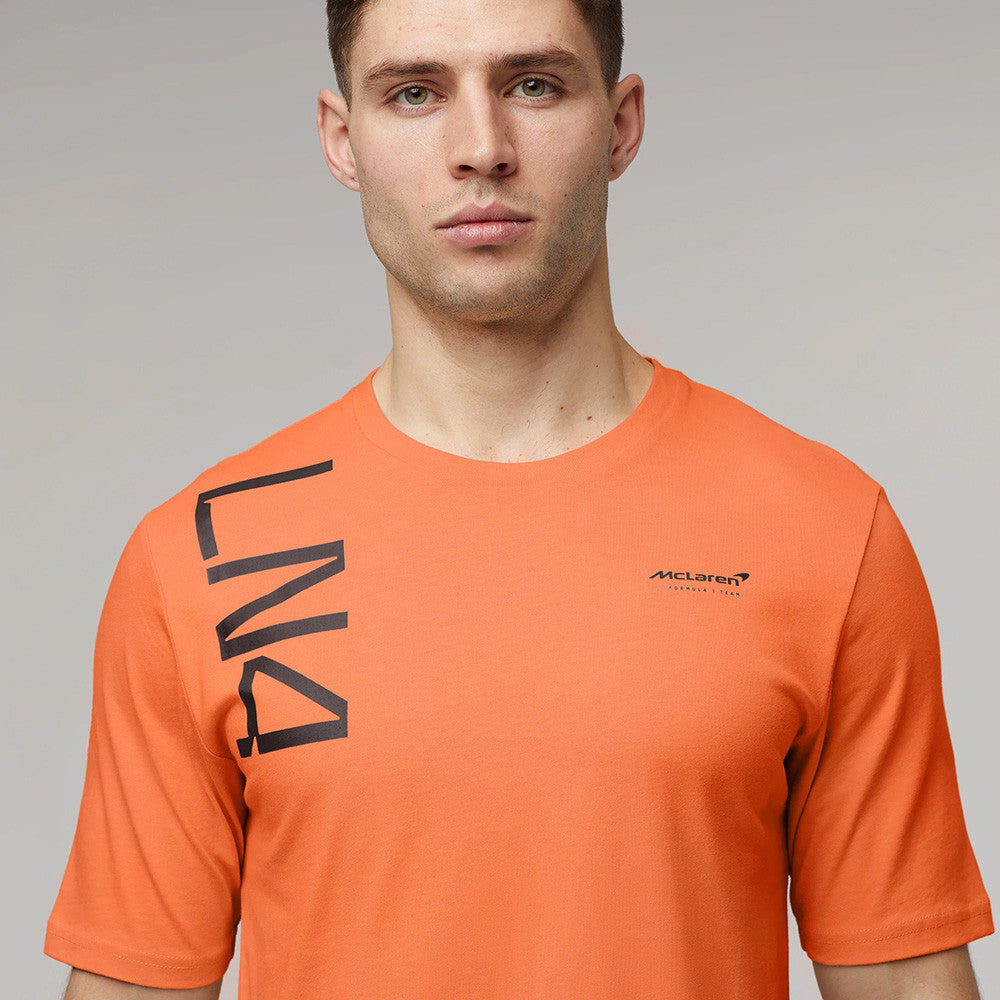 Tričko McLaren, Lando Norris #4, oranžové, 2022 - FansBRANDS®