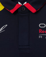 Red Bull tričko s límečkem, Castore, Max Verstappen, modrá - FansBRANDS®