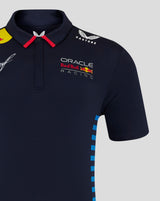 Red Bull tričko s límečkem, Castore, Sergio Perez, modrá - FansBRANDS®