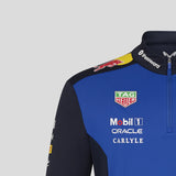 Red Bull mikina s krátkým zipem (quarter zip), modrá