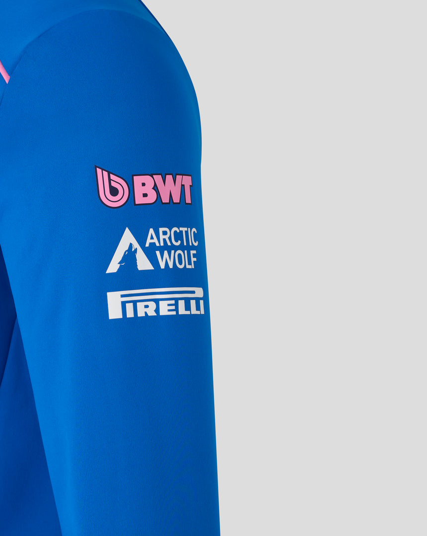 Alpine mikina se čtvrtzipem, modrá