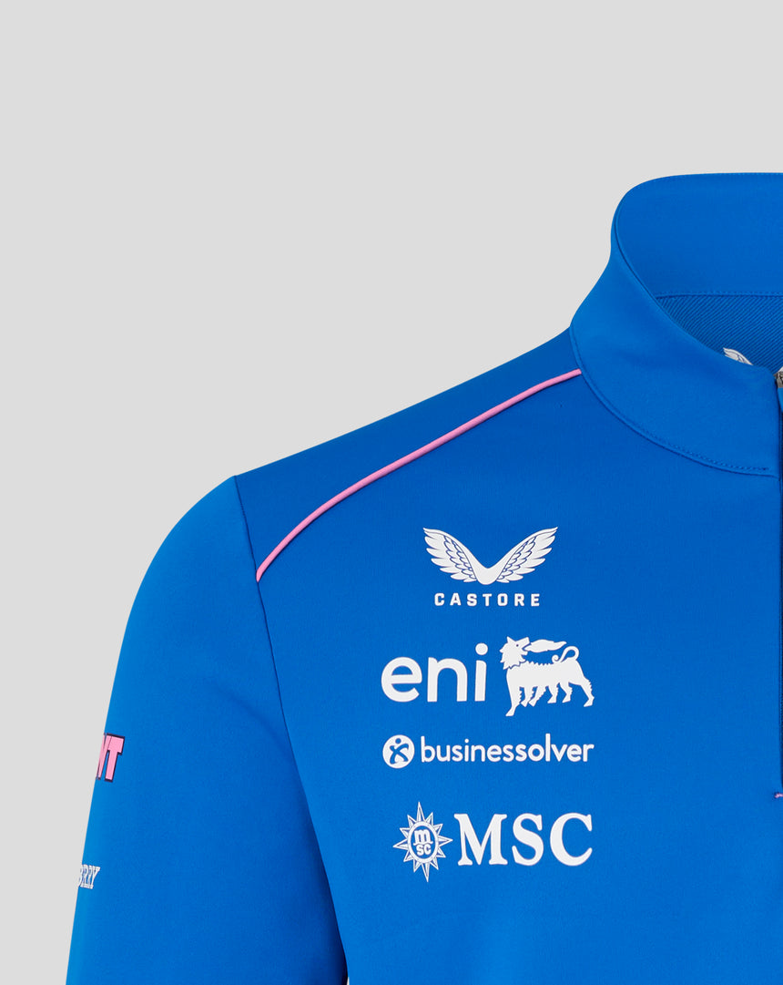 Alpine mikina se čtvrtzipem, modrá