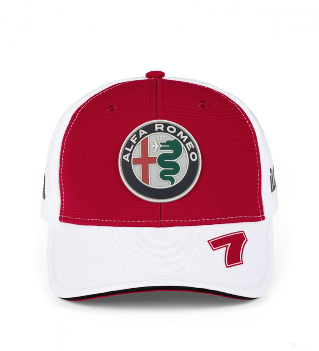 Baseballová čepice Alfa Romeo, Kimi Raikkönen, pro dospělé, červená, 2021 - FansBRANDS®