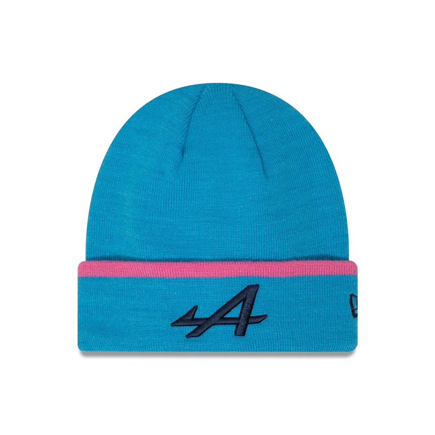 Alpine Beanie, NEW ERA, Polyana cuff, adults, blue, 2024