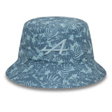 Klobouk Alpine bucket, New Era, květinový, modrý