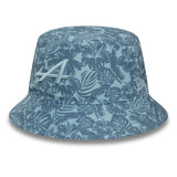 Klobouk Alpine bucket, New Era, květinový, modrý