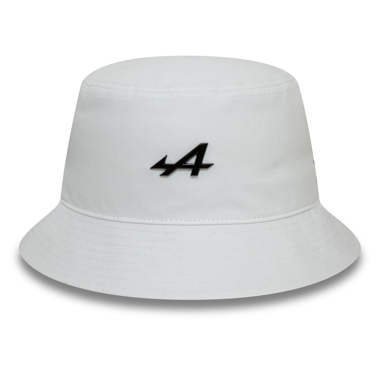 Alpine bucket hat, New Era, kovový odznak, bílá