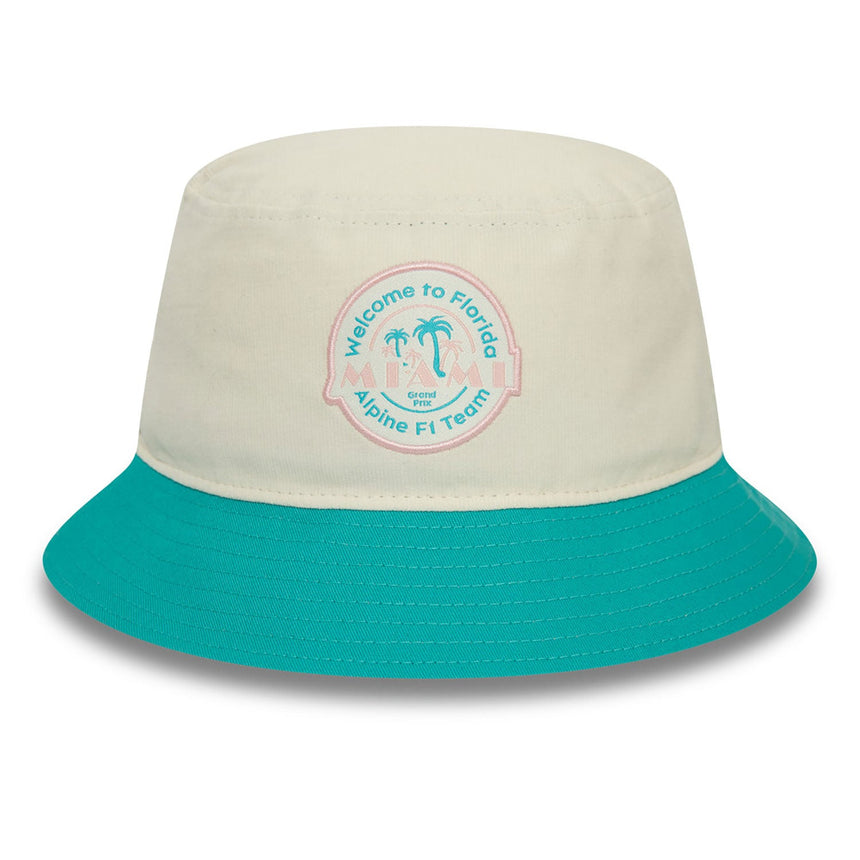 Alpine bucket hat, NEW ERA, Miami, adults, white, 2024