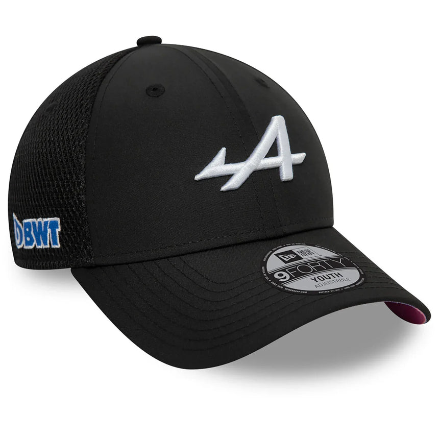 Alpine cap, NEW ERA, team, 9FORTY, children's, black, 2024