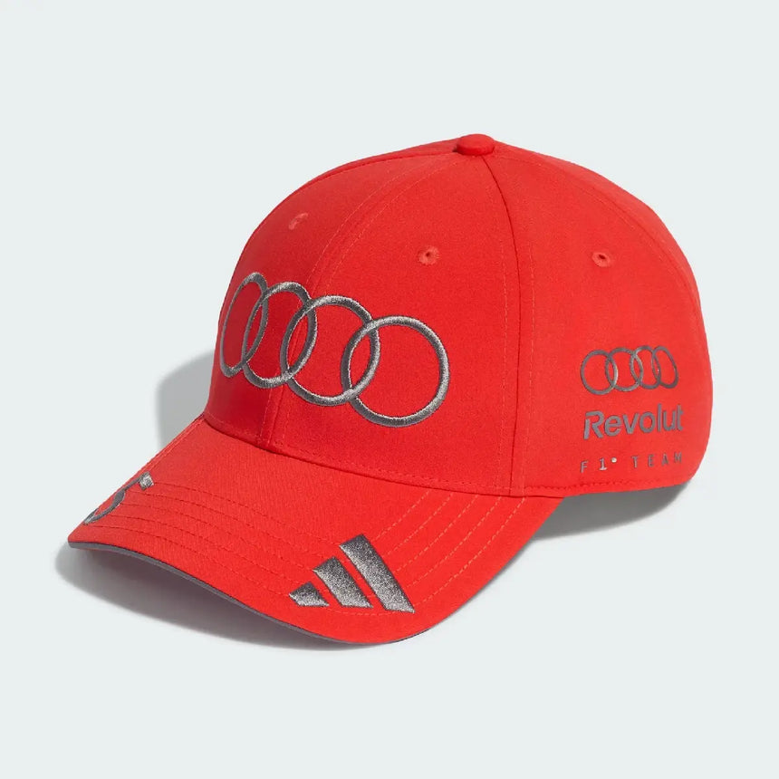 Audi adidas čepice, tým, Gabriel Bortoleto, červená, 2026