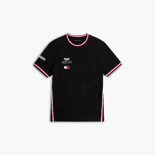 Cadillac F1 tričko, tým, Tommy Hilfiger, černé, 2026