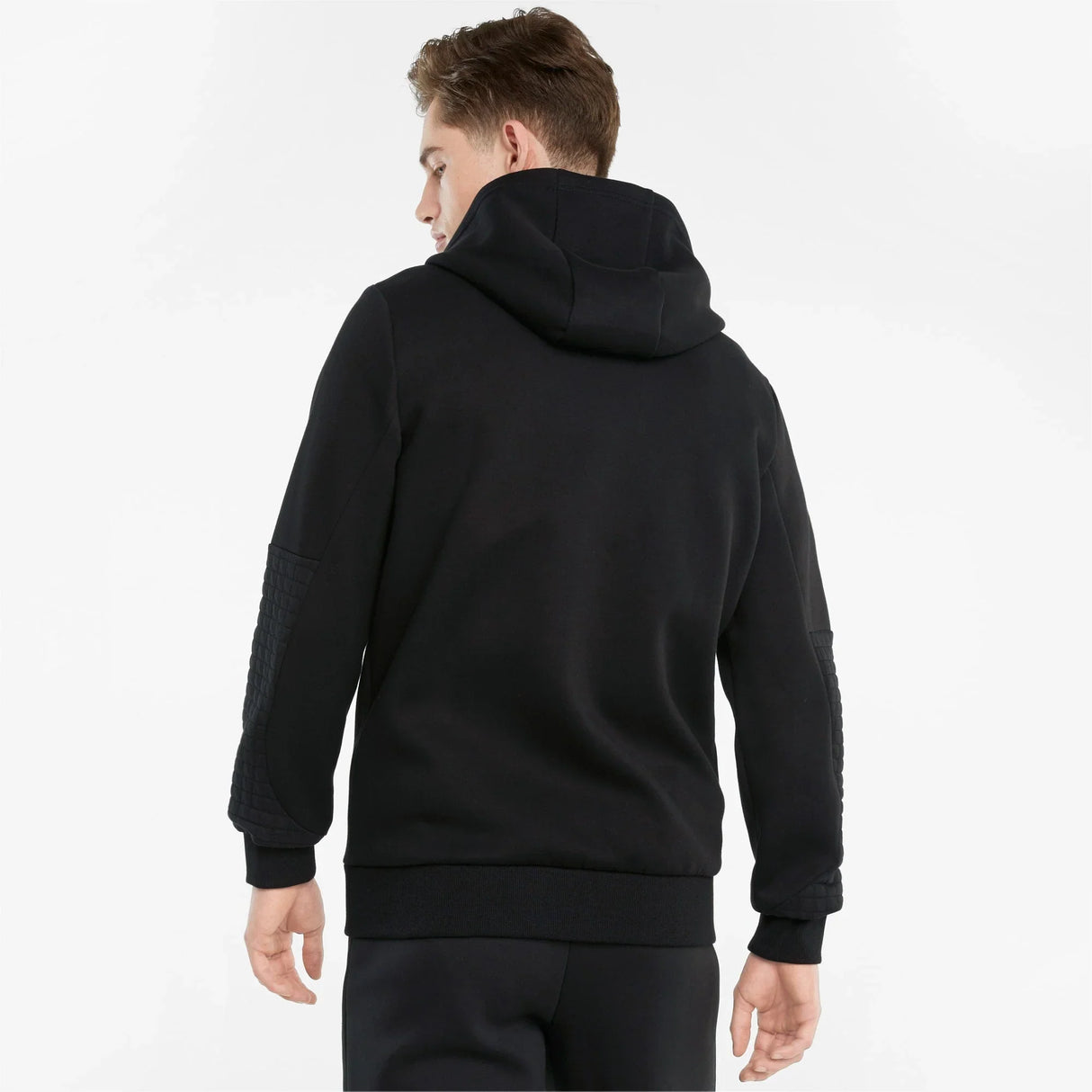 BMW sweatshirt, Puma BMW MMS zip, black, 2021