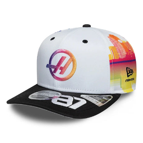 Čepice Haas F1, tým, Oliver Bearman, 9SEVENTY, New Era, Miami Special Edition, bílá, 2026