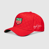 Čepice Tag Heuer X Ayrton Senna, prošívaná, červená