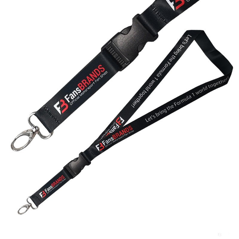 Lanyard značky Fans – černá - FansBRANDS®