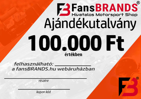 Ajándékutalvány 100 000 Ft - FansBRANDS®