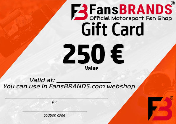 Dárkový poukaz 250 € - FansBRANDS®